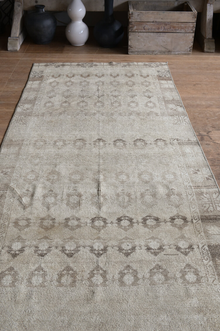Vintage Turkish Kars Runner Rug