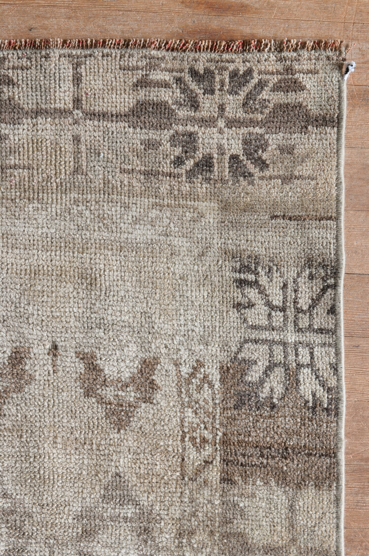 Vintage Turkish Kars Runner Rug
