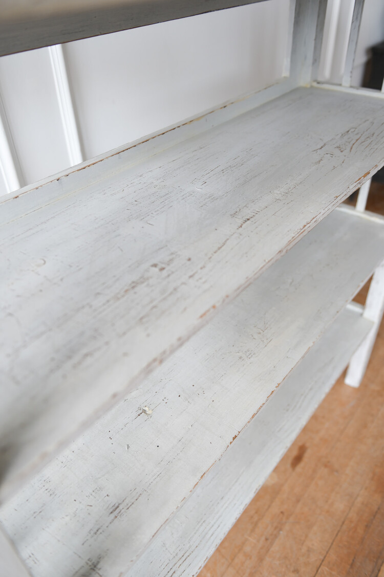 Vintage Painted Hungarian Bookcase Shelves (warehouse item)