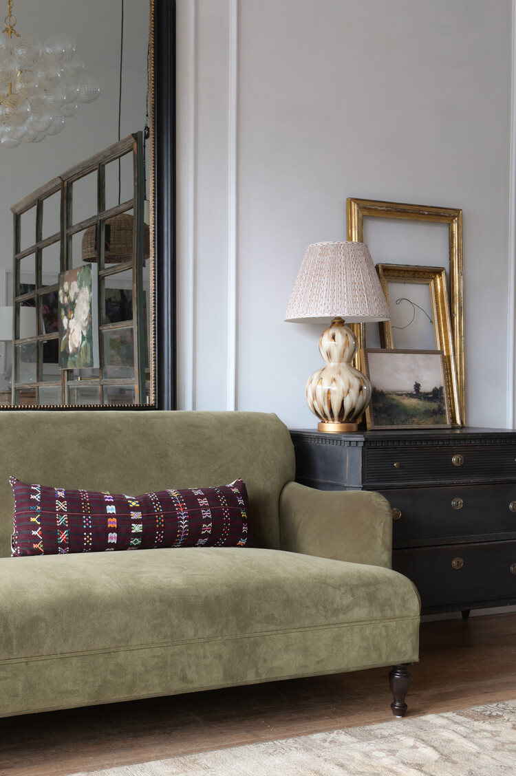 Black & Gold Napoleon Mirror Large