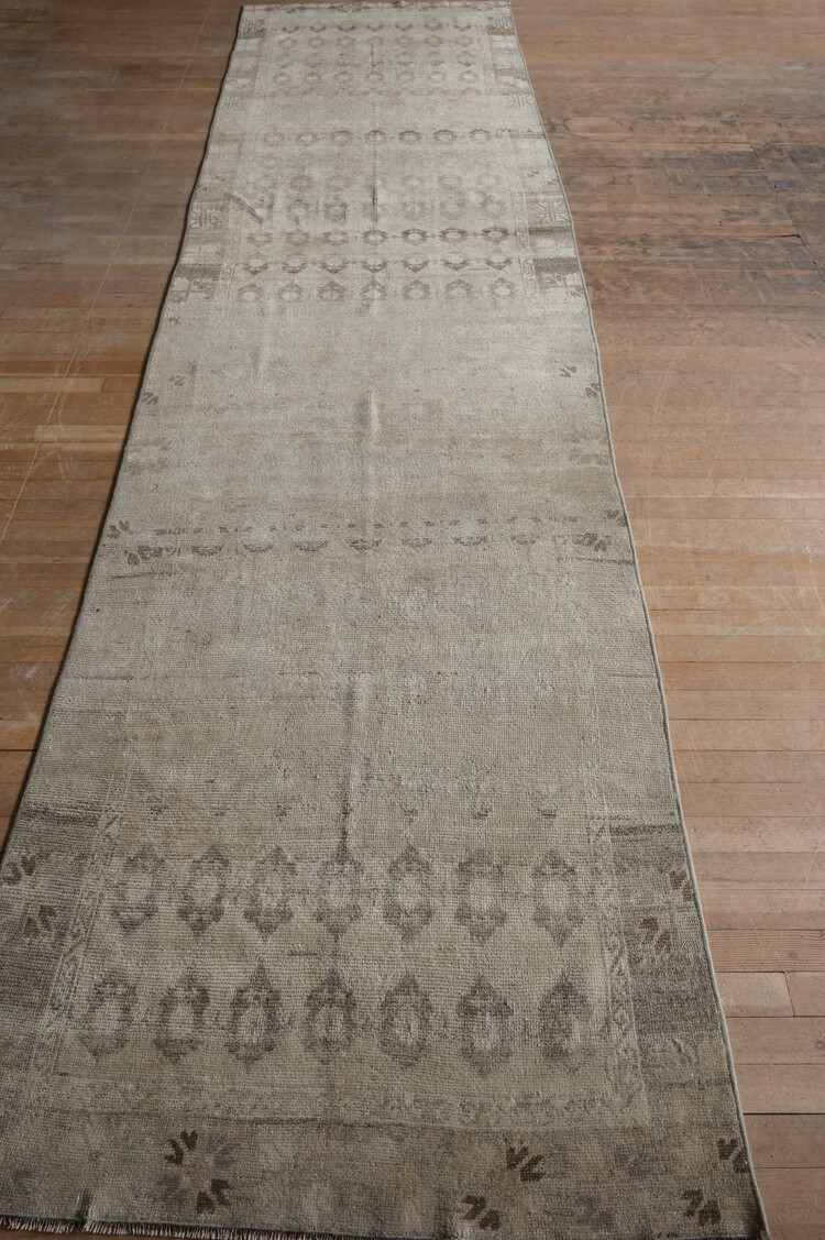 Vintage Turkish Kars Runner Rug