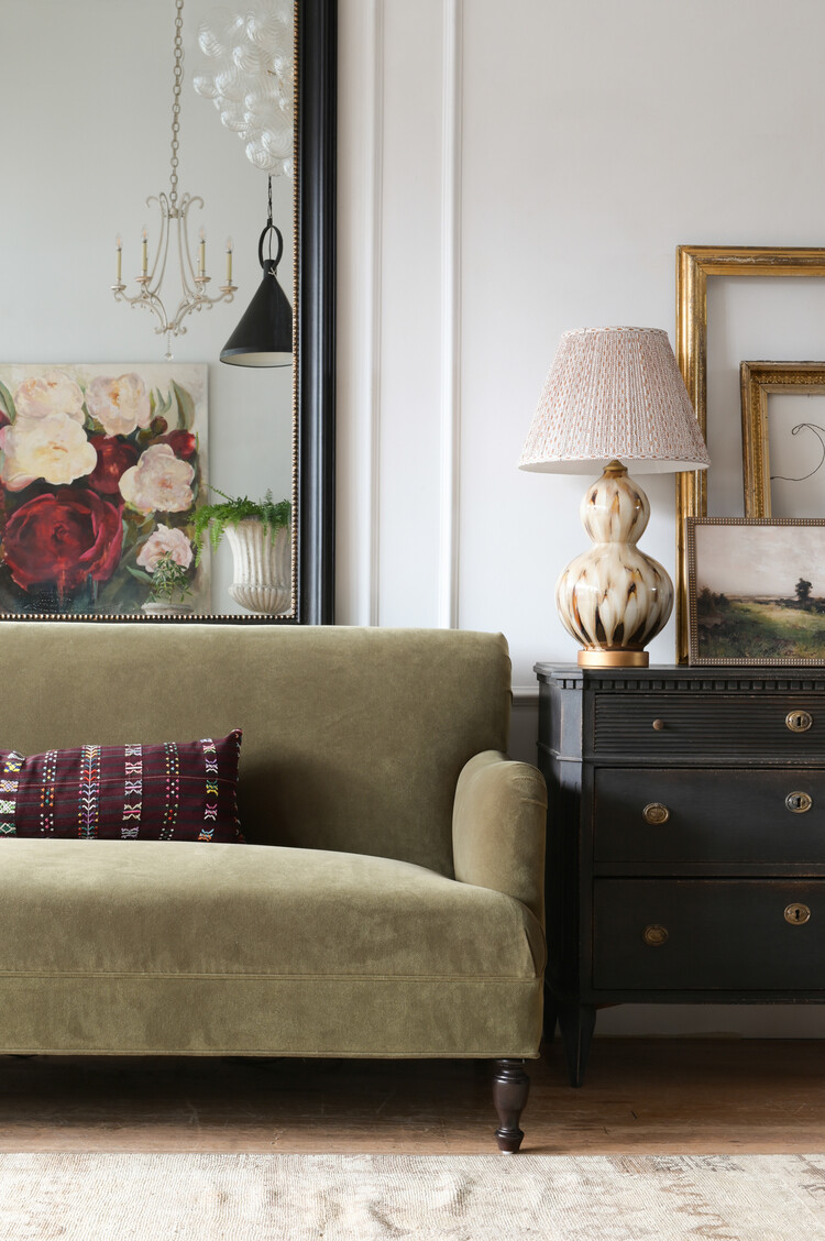 Black Antique Gustavian Chest of Drawers