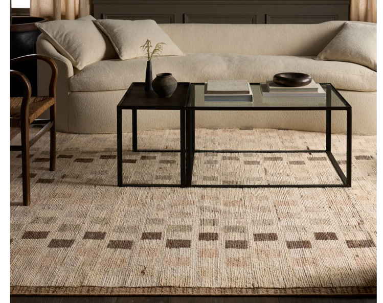 Kazben Ituri Tan/Taupe Wool Rug