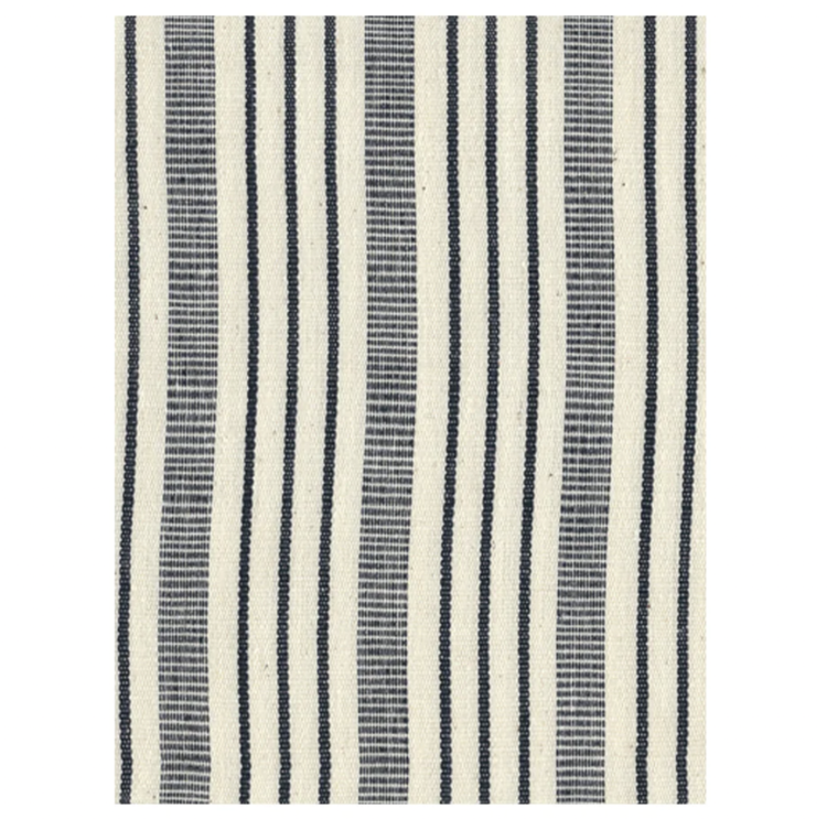 Overlay Mattress with Removable Cover in Ticking Stripe