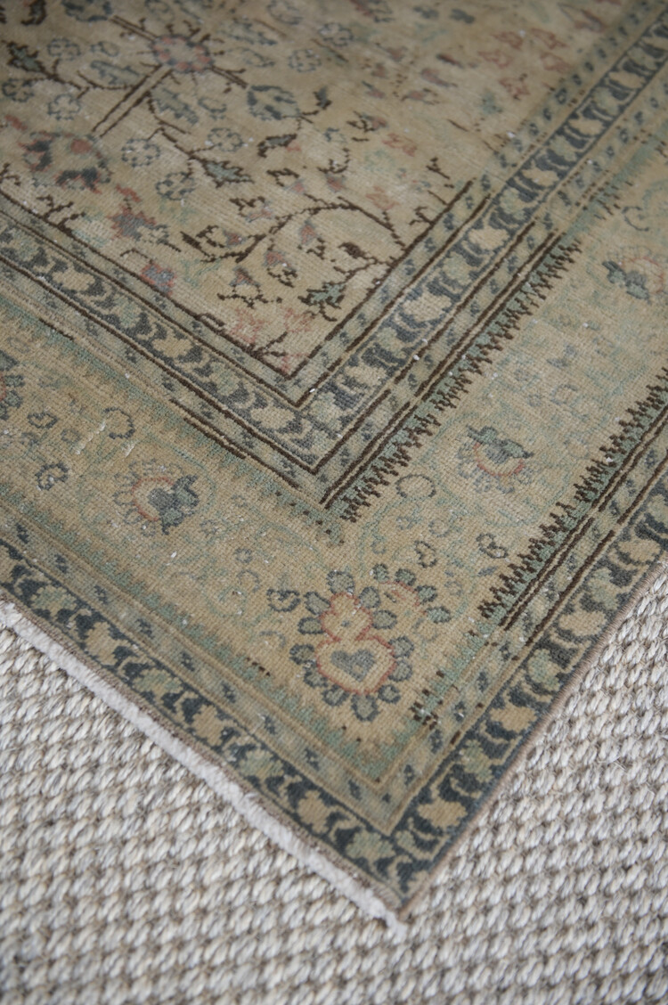 Vintage Vintage Wool beige/green Rug