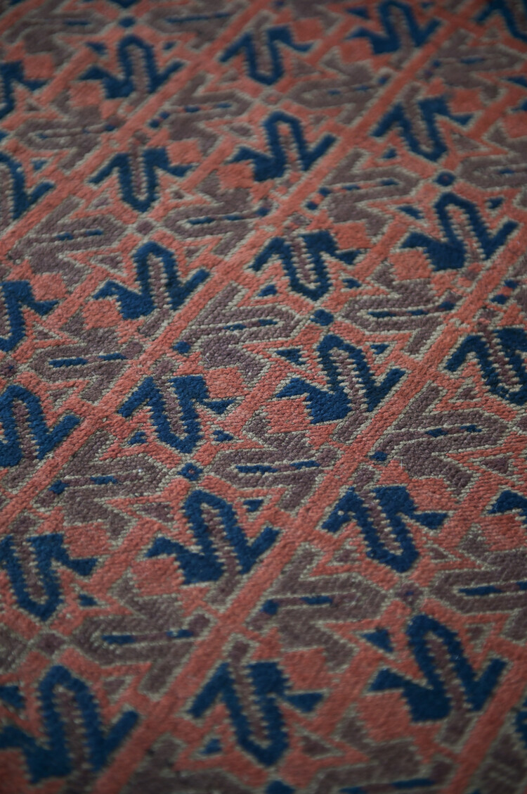 Antique Persian Beluch Wool Rug 3'4" × 6'2"
