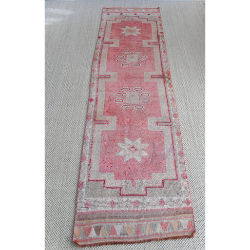 One-of-a-Kind Wool Runner,  3' x 10'7"