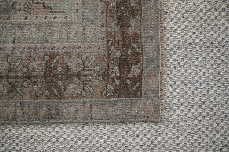 Vintage Turkish Wool Rug, 3'8" x 7'7"