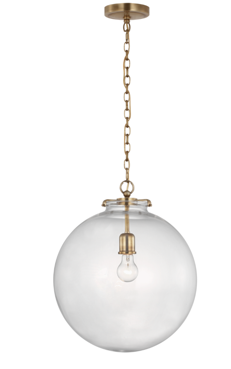 Katie Large Globe Pendant by Visual COmfort