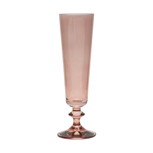 Bella Champagne Flute in Sunset Rose (online only)
