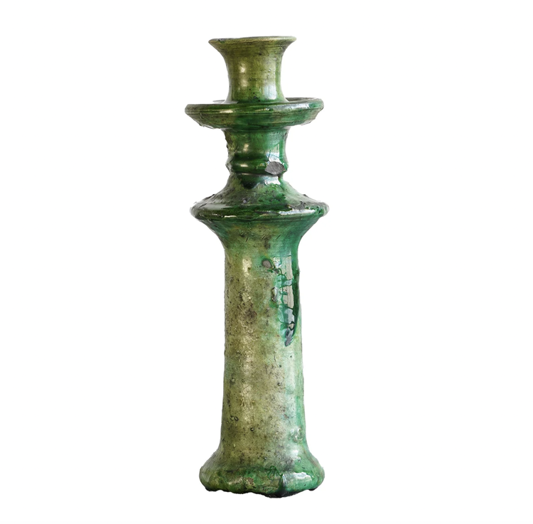 Gild & Co. Tamegroute Taper Candle Holder Green Small