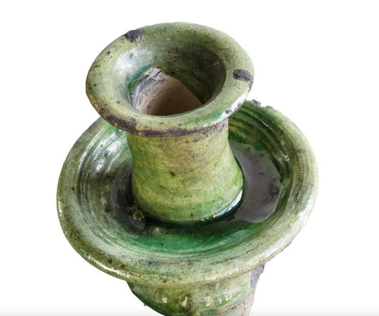 Gild & Co. Tamegroute Taper Candle Holder Green Small