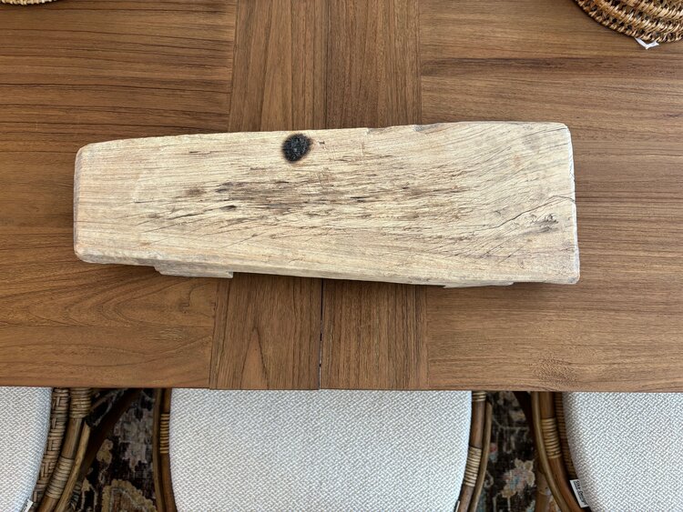 Primitive Bajot - Vintage Indian Low Teak Display Table