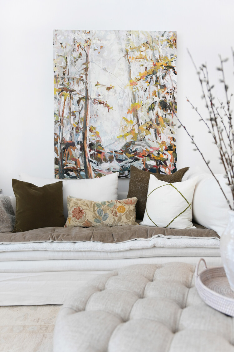 Liaison Velvet Cushion in Moss