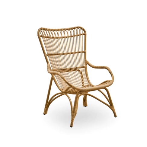 Monet Exterior Lounge Chair & Footstool With Cushion