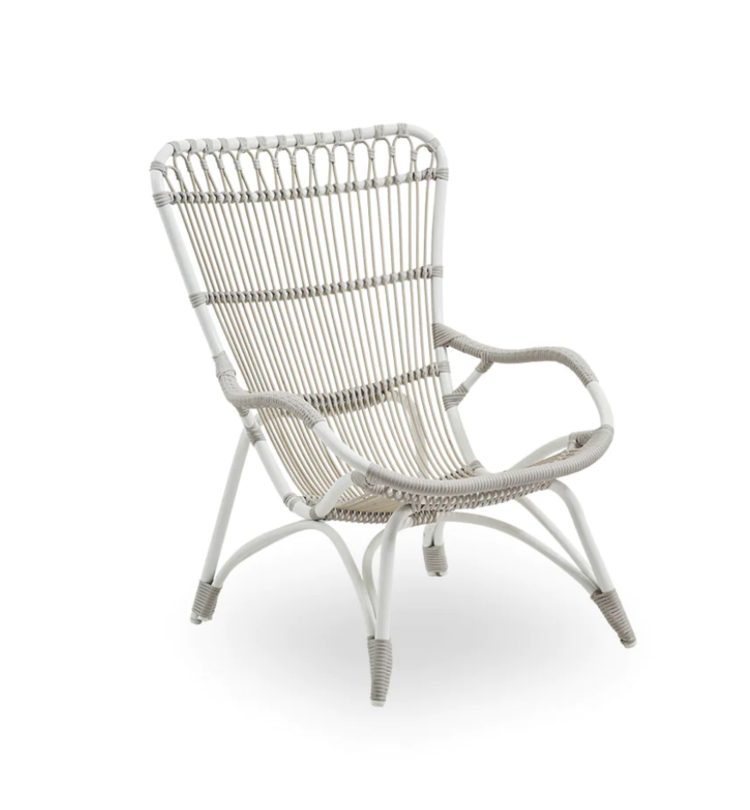 Sika Design Monet Exterior Lounge Chair & Footstool With Cushion