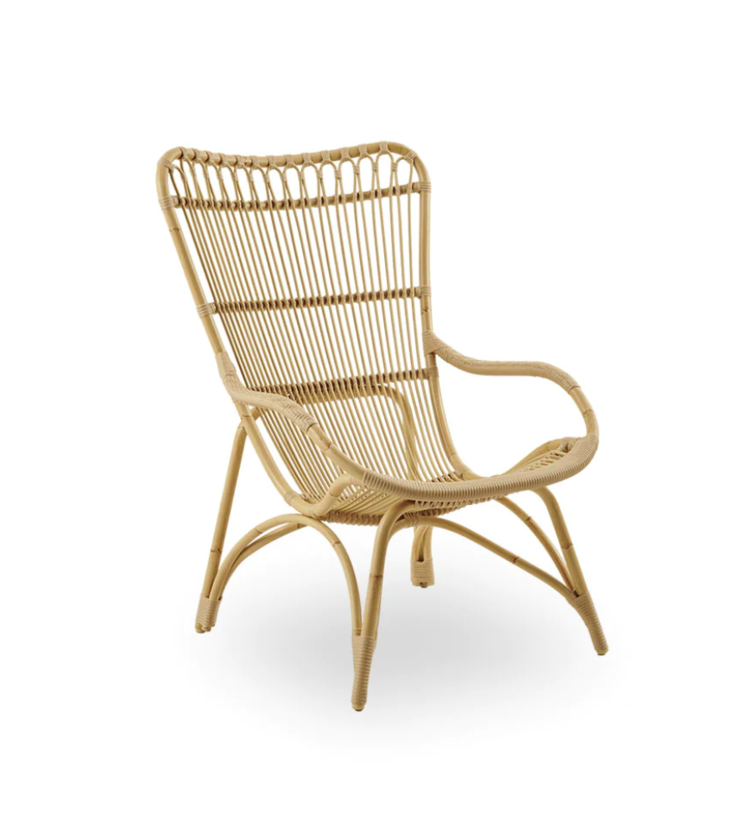 Sika Design Monet Exterior Lounge Chair & Footstool With Cushion