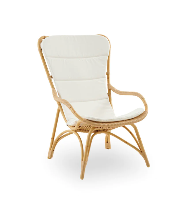 Sika Design Monet Exterior Lounge Chair & Footstool With Cushion