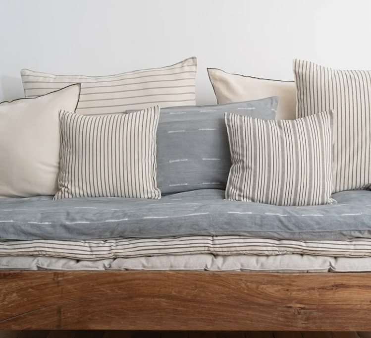 Ticking Stripe Cushion 20x20"