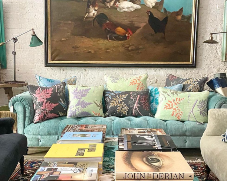 John Derian Brook Sofa by John Derian