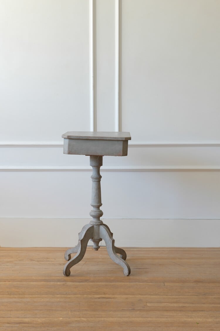 Antique Swedish Rectangular Side Table