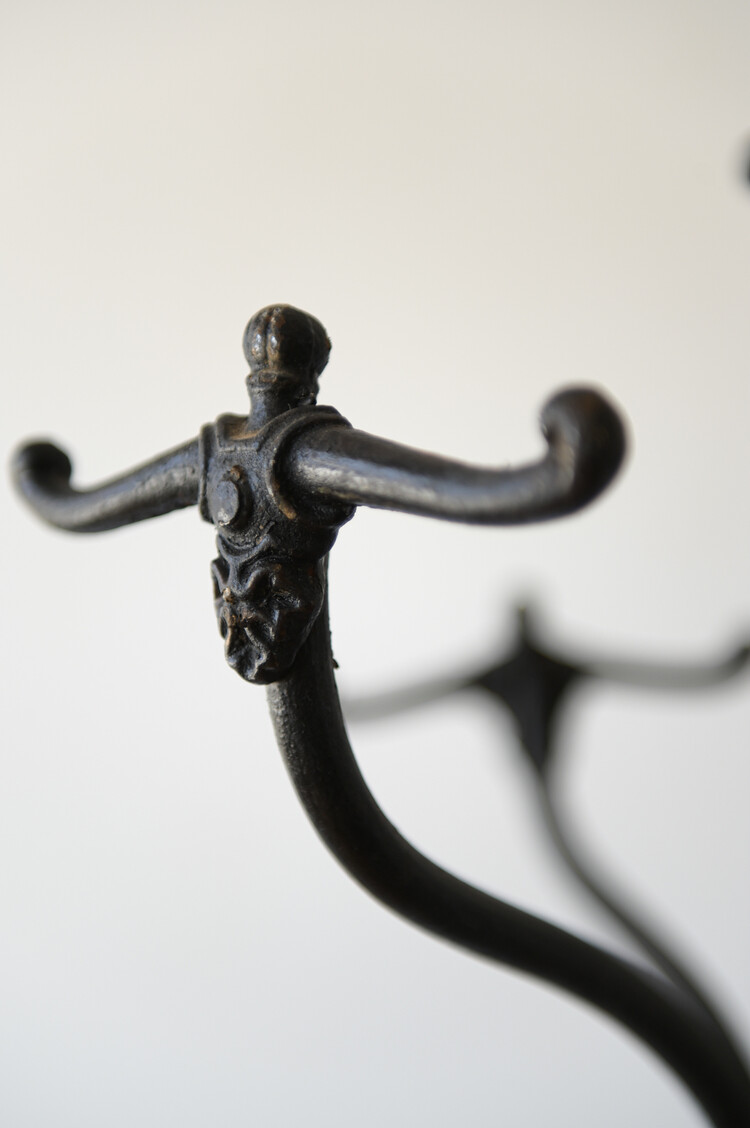 Vintage Wrought Iron Halltree