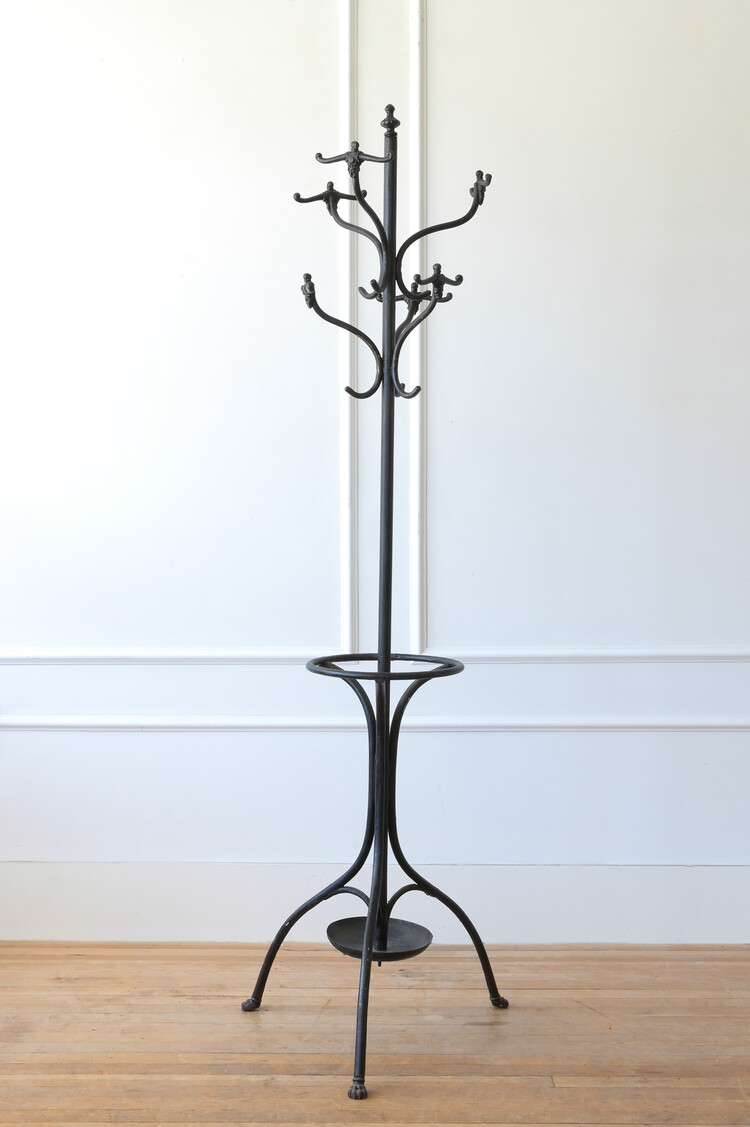 Antique Vintage Wrought Iron Halltree