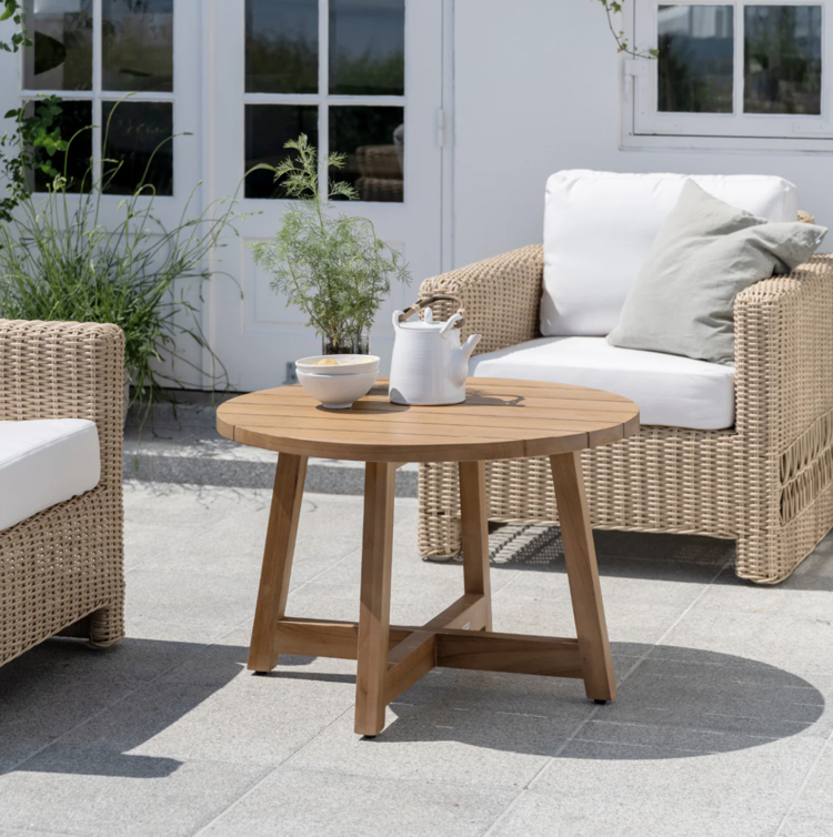 Victor Teak Outdoor Round Coffee Table