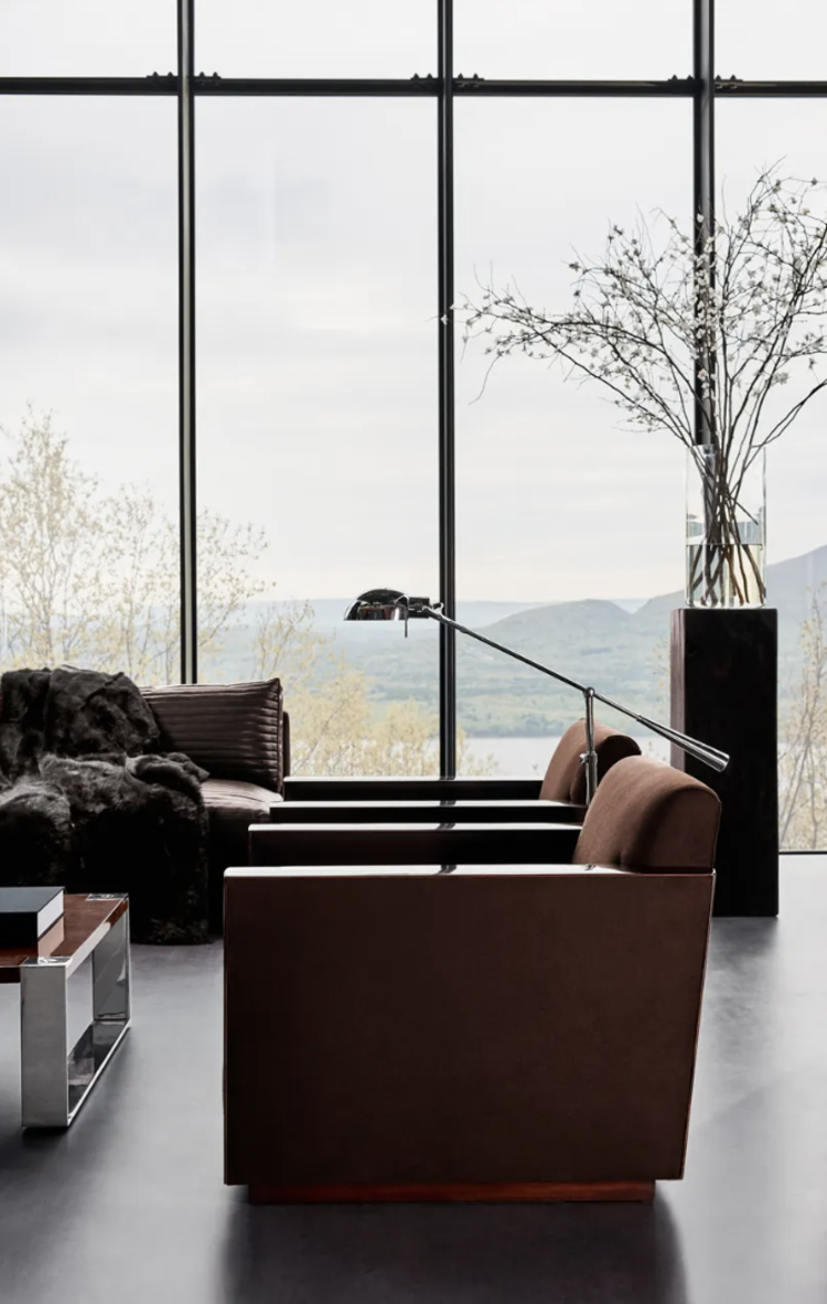 Equilibrium Floor Lamp by Ralph Lauren in nickel