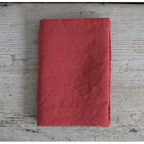 Linge Particulier French Linen Dishtowel Carmine Red