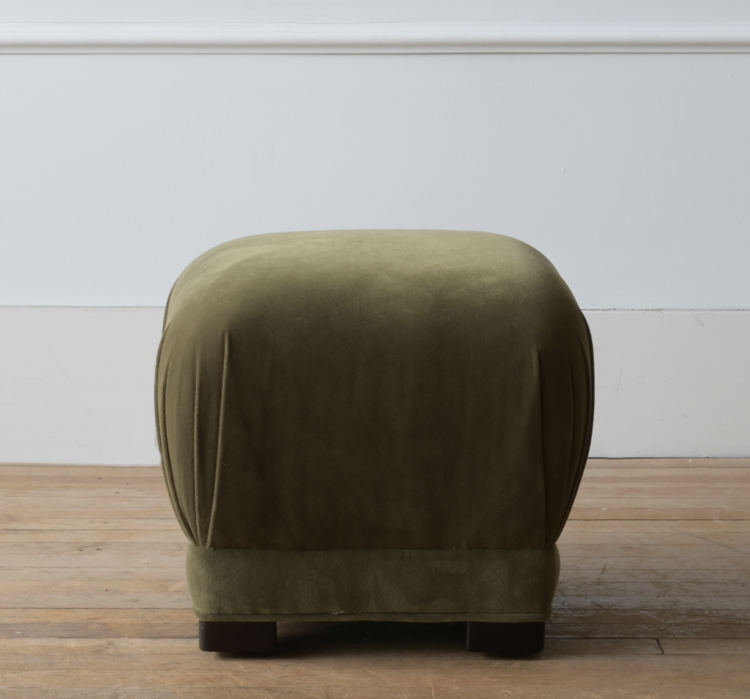 Gild Mushroom Footstool Ottoman in Velvet