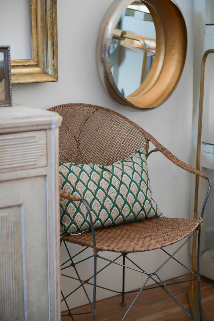 Haveli Byzantine Linen Lumbar Cushion