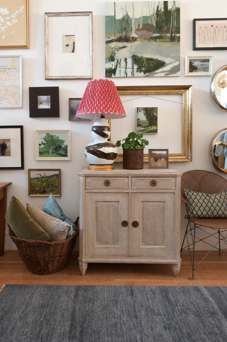 Brushstroke Lamp in Brown