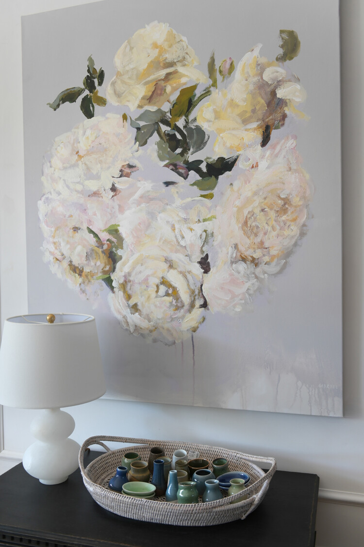 Ciccio Alabaster Table Lamp w/ Linen Shade