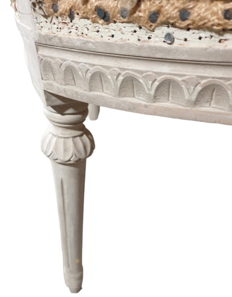 Antique Vintage Gustavian Style Chairs, set of four