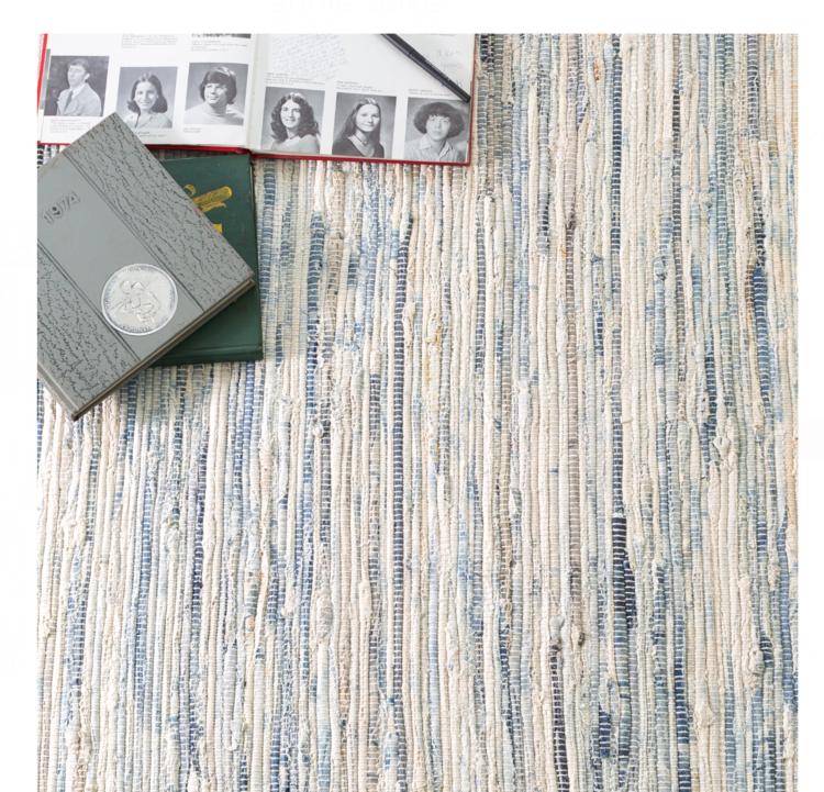 Dash&Albert Denim Woven Cotton Rag Rug
