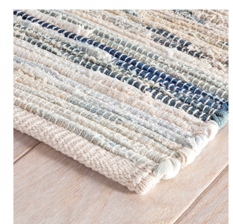 Dash&Albert Denim Woven Cotton Rag Rug
