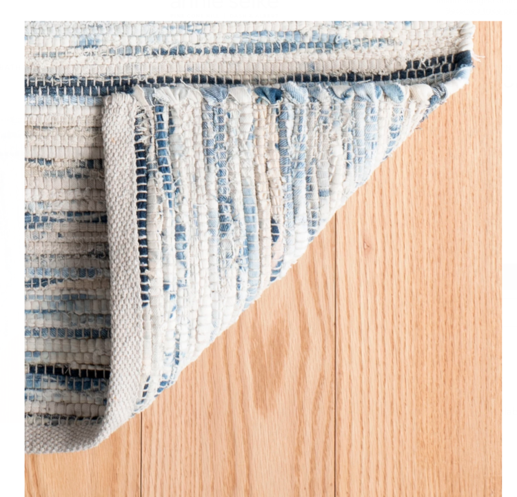 Dash&Albert Denim Woven Cotton Rag Rug