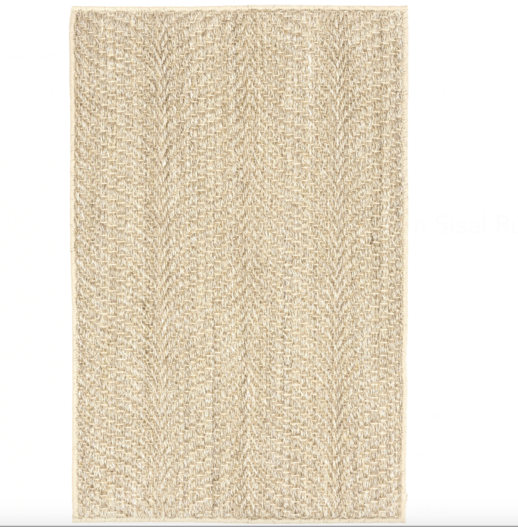 Wave Sand Woven Sisal Rug