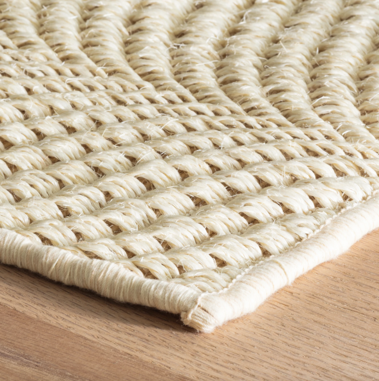 Wave Sand Woven Sisal Jute Rug