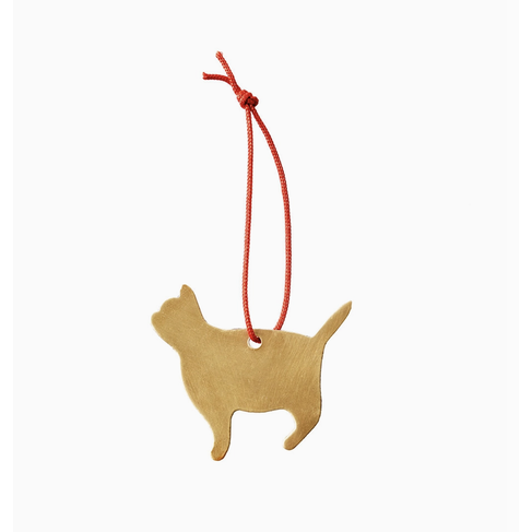 Brass Cat Ornament