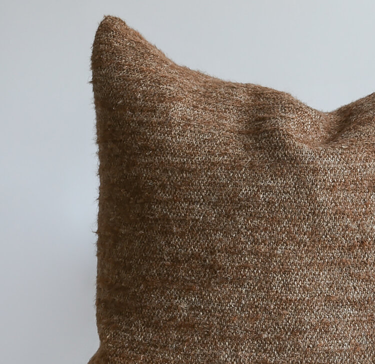 Nash Belgian Cushion in Chestnut 23"