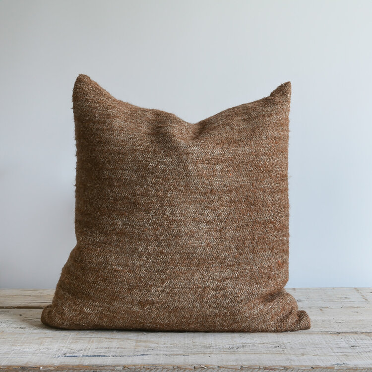 Nash Belgian Cushion in Chestnut 23"