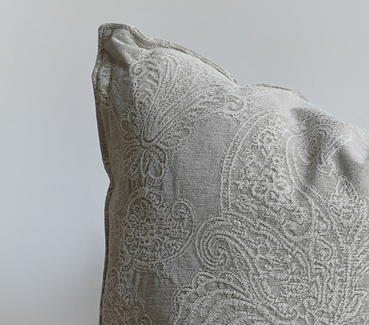 Savery Cushion in Chalk 23x23"