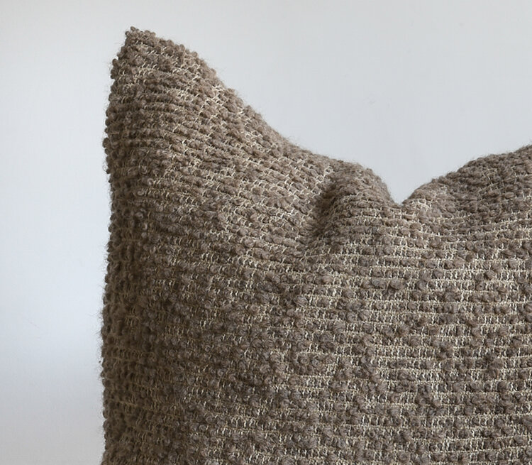 Bubley Belgian Cushion in Mink