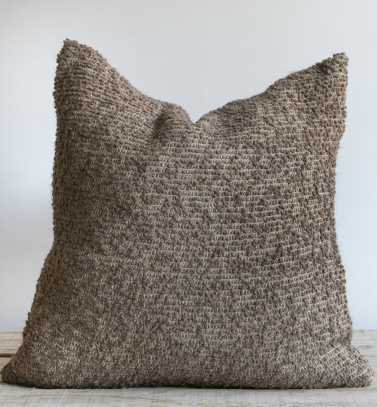 Bubley Belgian Cushion in Mink