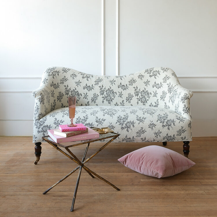 Manuel Canovas Rivoli Velvet Cushion in Dragée