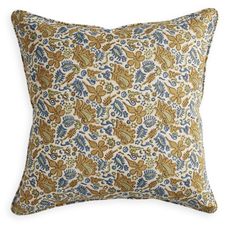 Maluku Saffron Linen Cushion