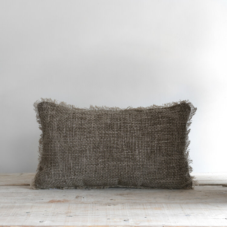 Bérengère Leroy Tsar Velvet Cushion in Écorce/Bark