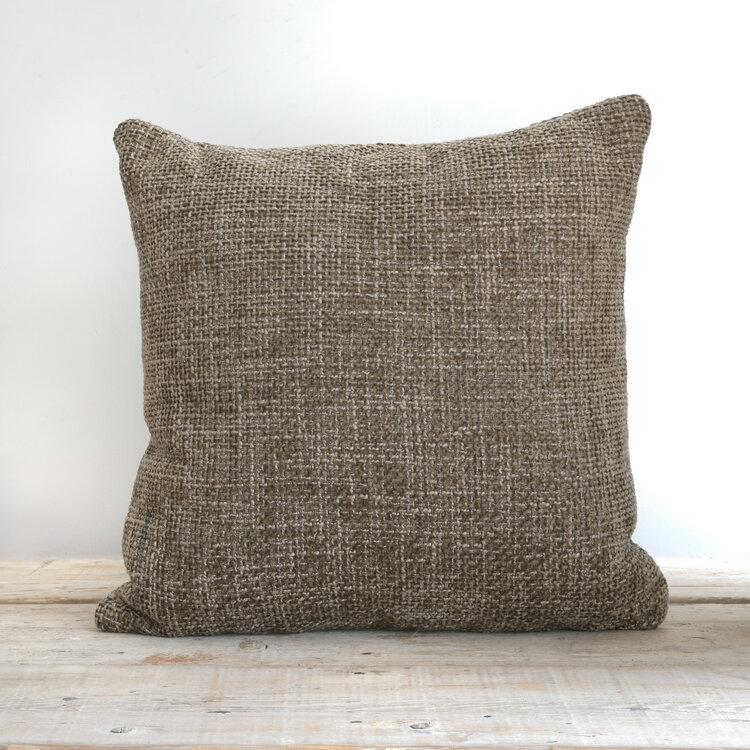Bérengère Leroy Zahara lumbar cushion in Ecorce/Bark